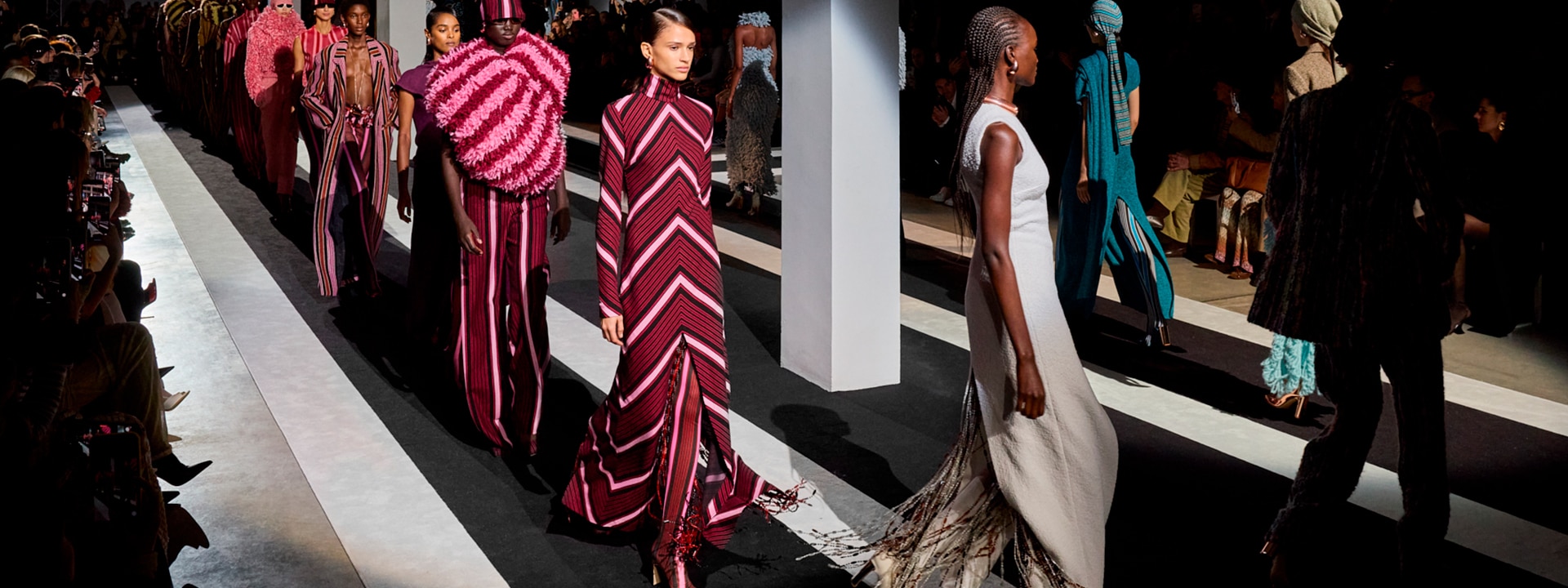 Final parade of the fall winter 2024 Missoni collection