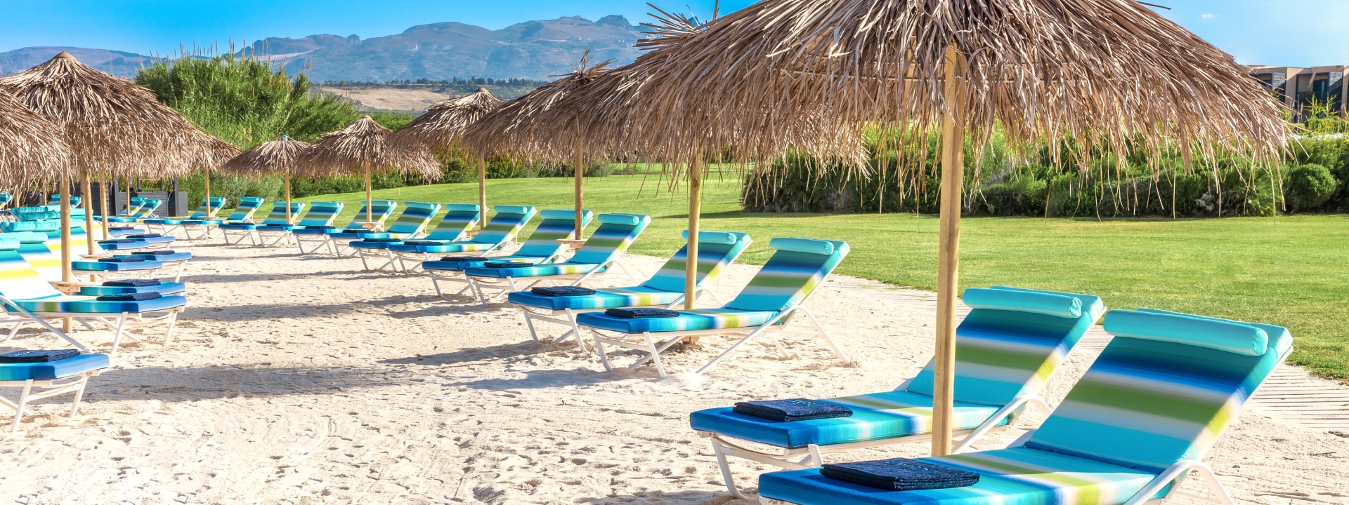 Different chairs covered in multicolor Missoni sheets