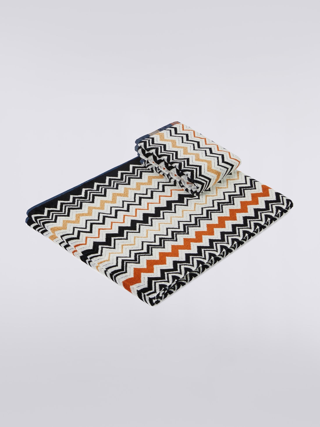 Missoni Set 2 pezzi di asciugamani da bagno Bernard in spugna di cotone chevron