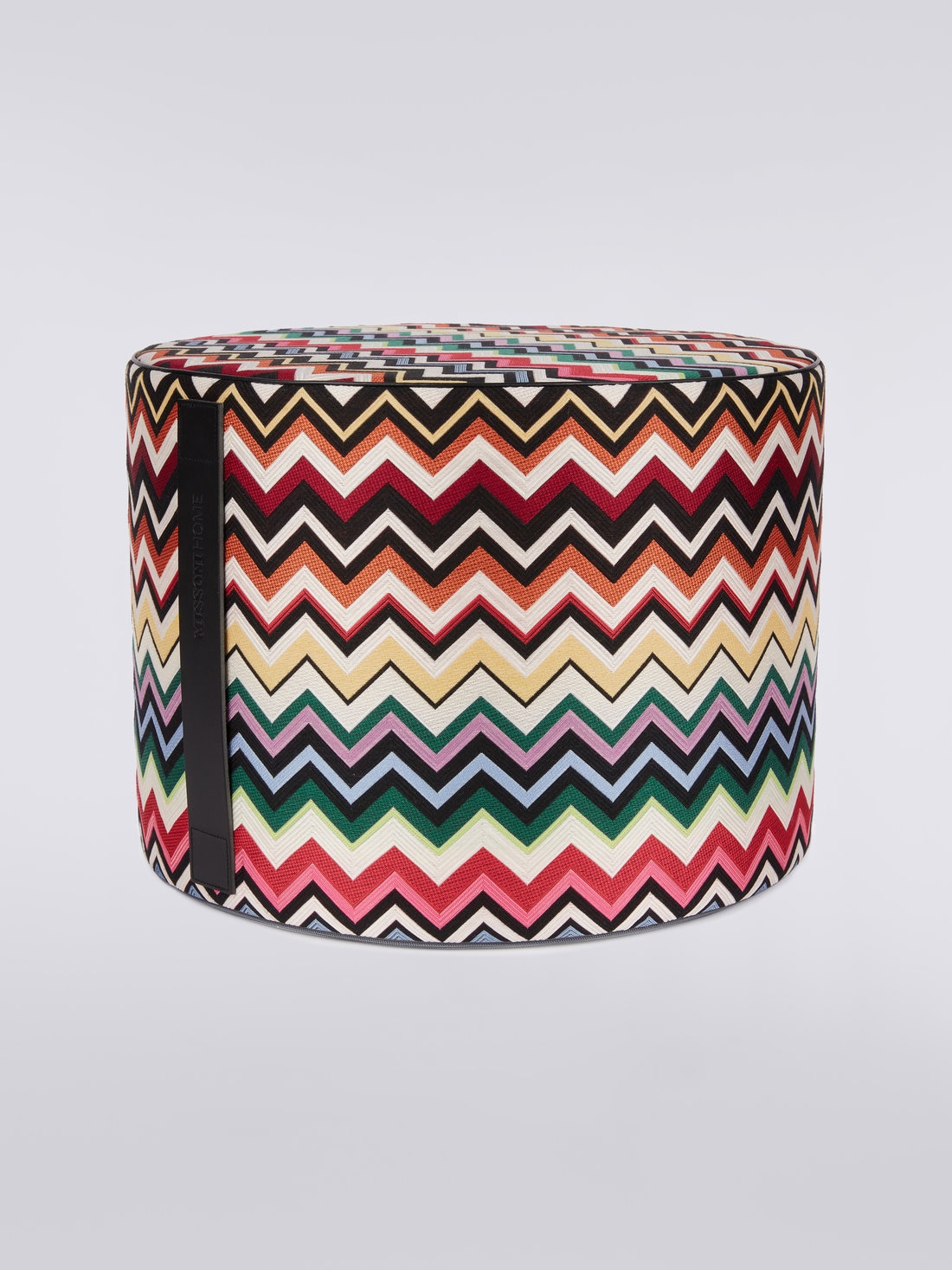 Belfast cylindrical pouffe 40x30 cm, Multicoloured  - 8051275583141 - 0