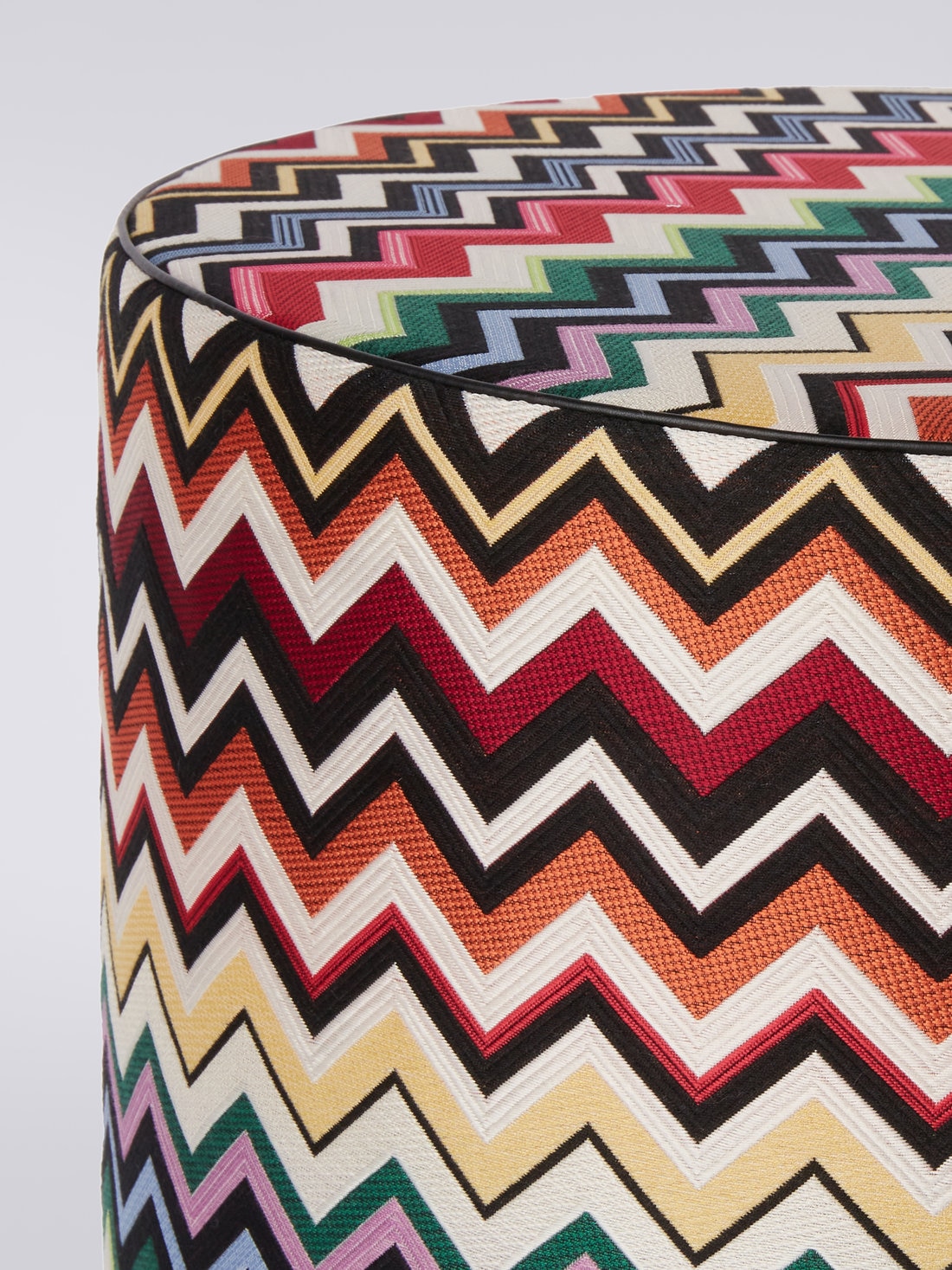 Belfast cylindrical pouffe 40x30 cm, Multicoloured  - 8051275583141 - 1