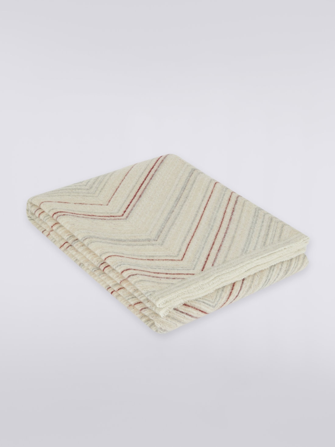Catullo 130x190 cm wool and cashmere blanket, White  - 8051575836916 - 0