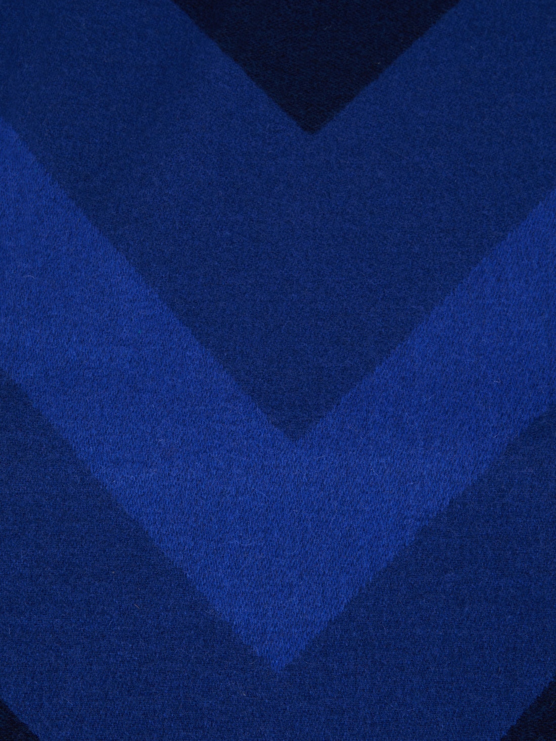 Manta Cornelio 130×190 cm de lana zigzag, Azul Oscuro - 8051575843266 - 3