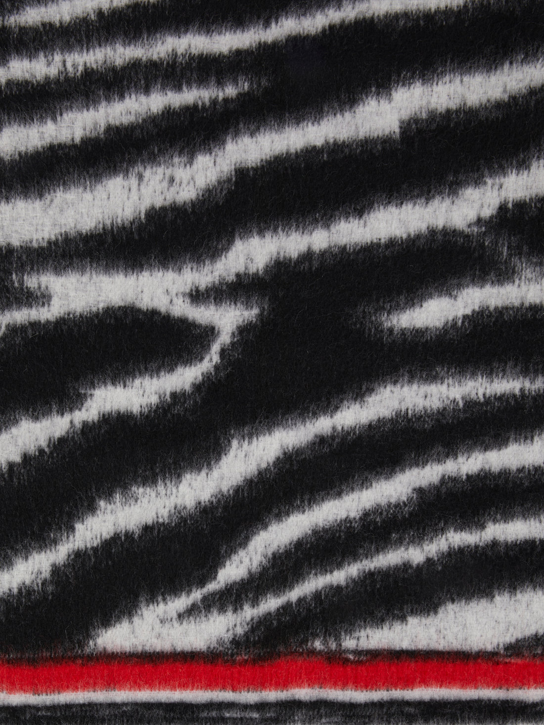 Cleopatra 130x190 cm plaid blanket in animalier wool, Black & White - 8051575843372 - 3