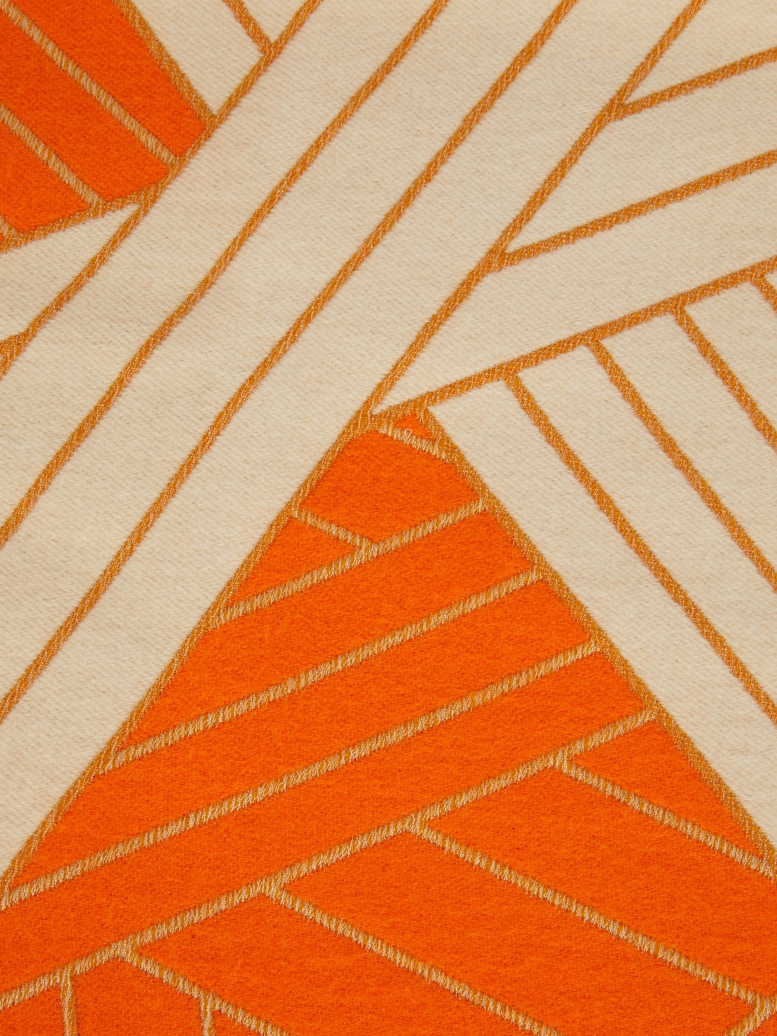 Plaid Nastri 135x190 cm laine, cachemire et soie, Orange - 8051575836954 - 3