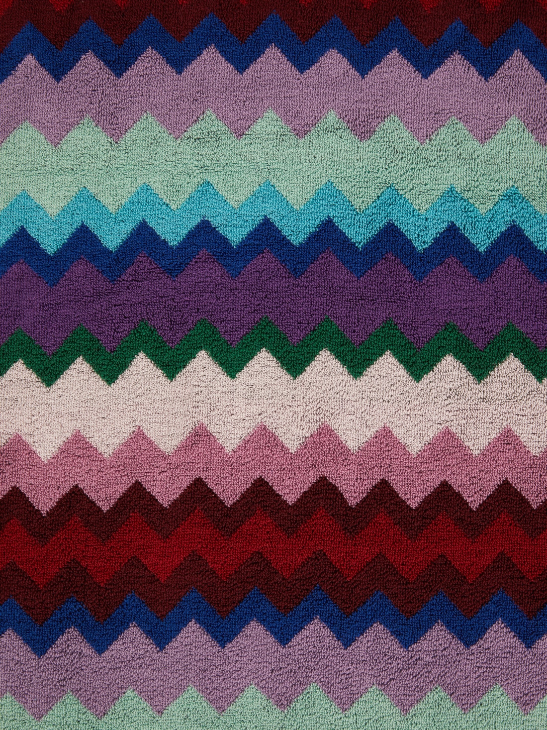 100x180 cm Chantal chevron cotton terry beach towel, Multicoloured  - 8051575827822 - 3