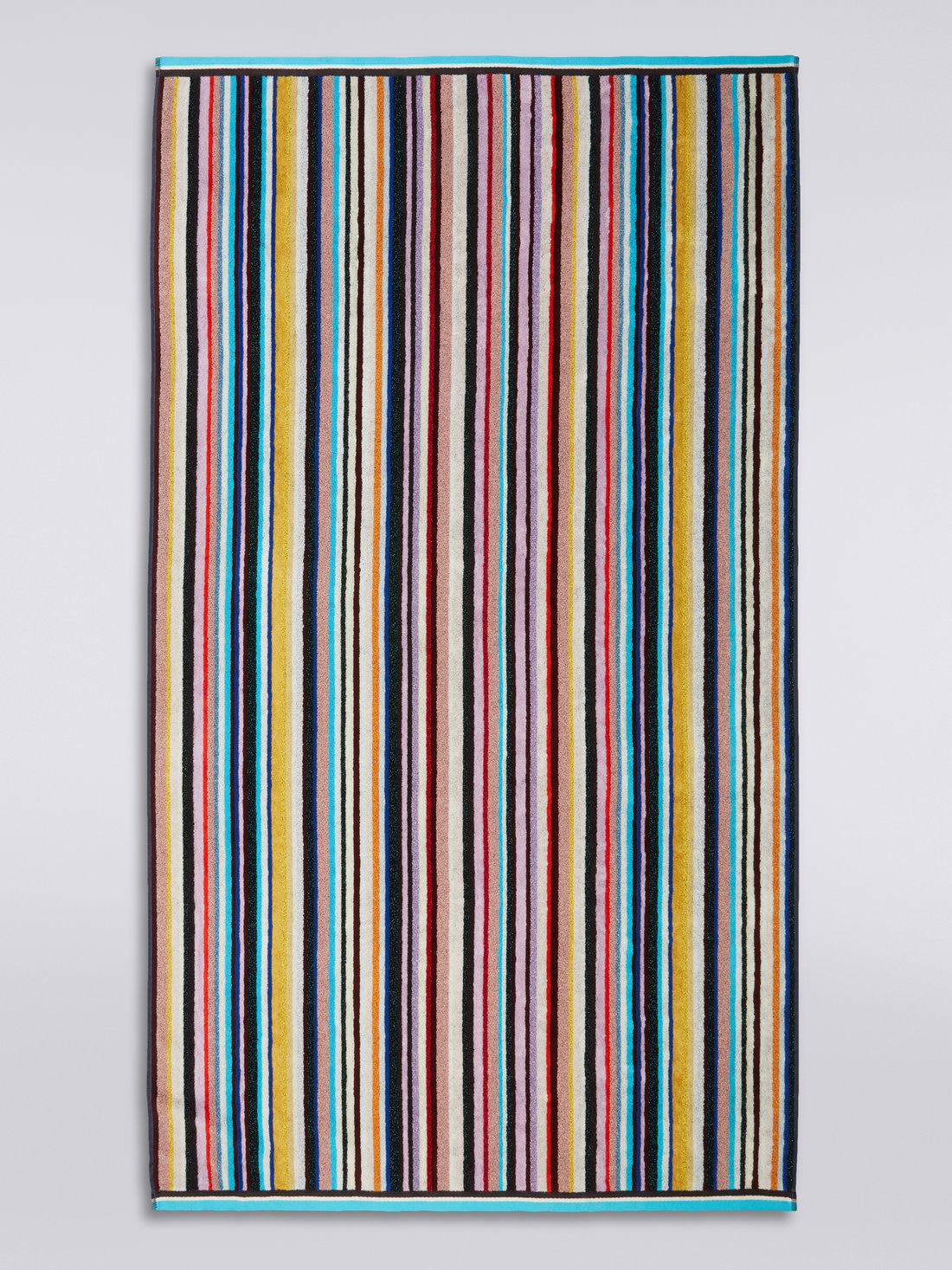 Serviette de plage Chandler 100x180 cm en tissu éponge avec lurex, Multicolore  - 8051575836992 - 1