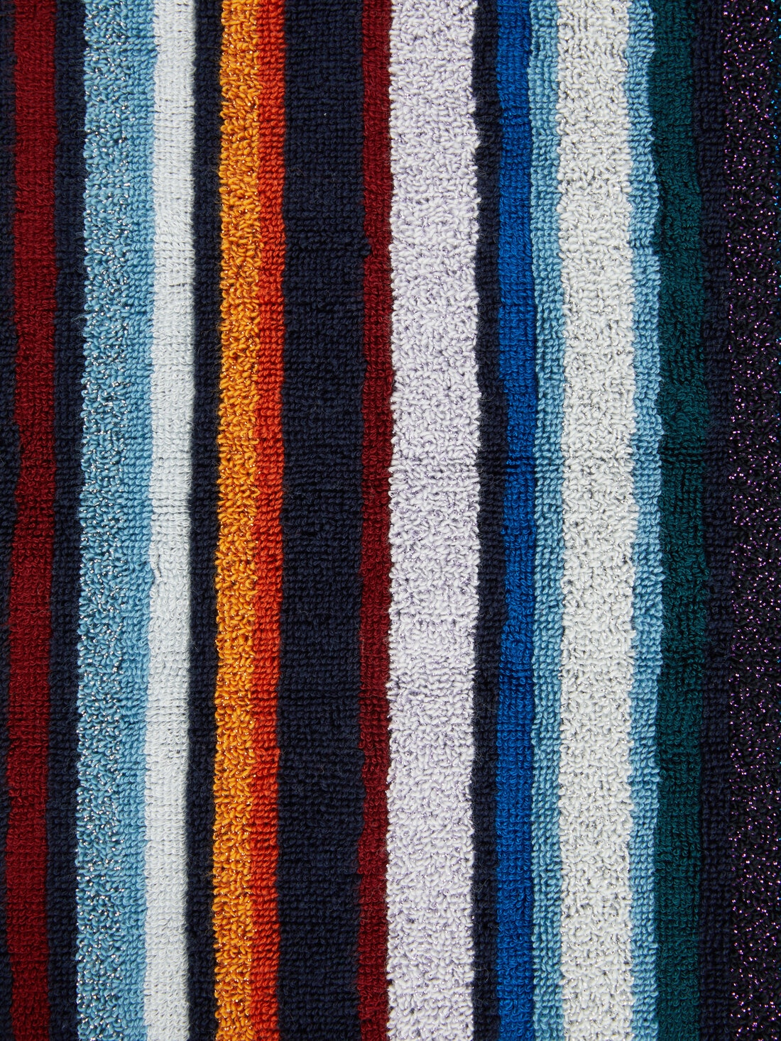 Chandler 100x180 cm terry beach towel with lurex, Blue - 8051575837005 - 3