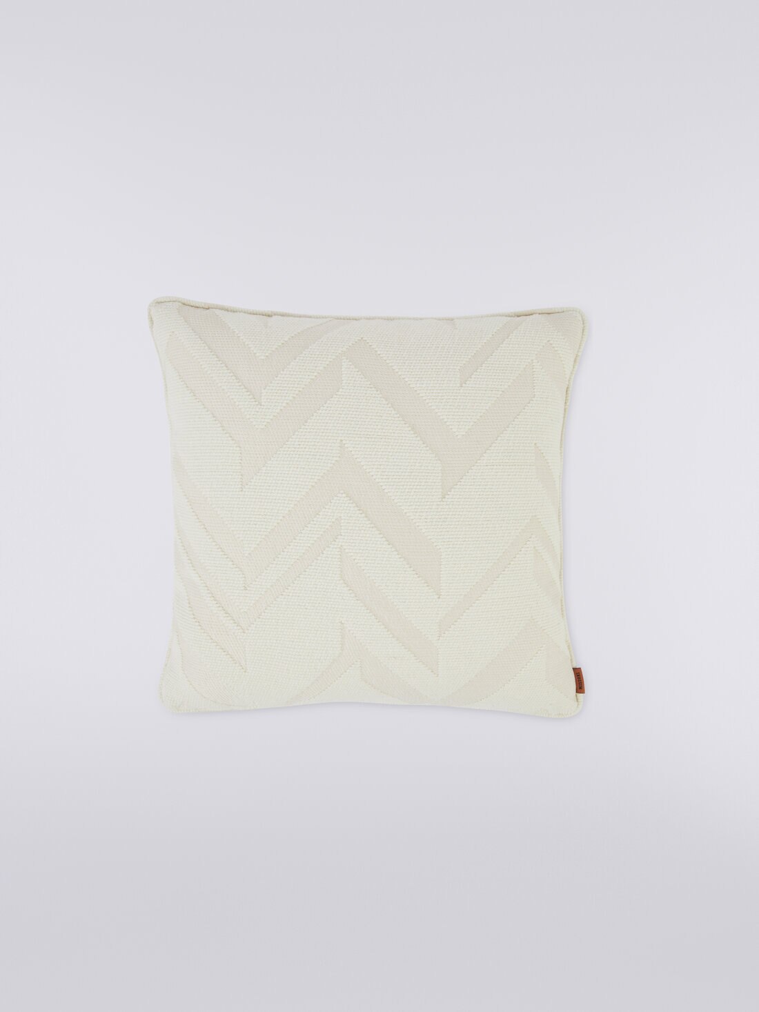 Coussin Orme 40x40 cm jacquard effet 3D, Blanc  - 8051575837364 - 0