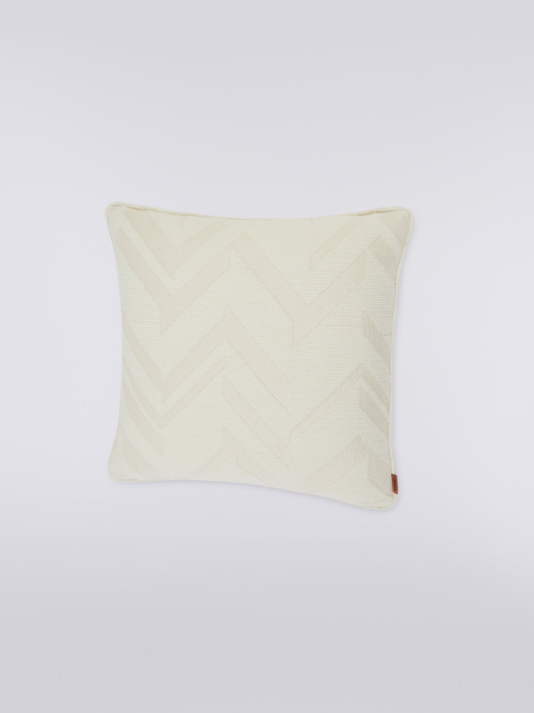 Coussin Orme 40x40 cm jacquard effet 3D, Blanc  - 8051575837364 - 1