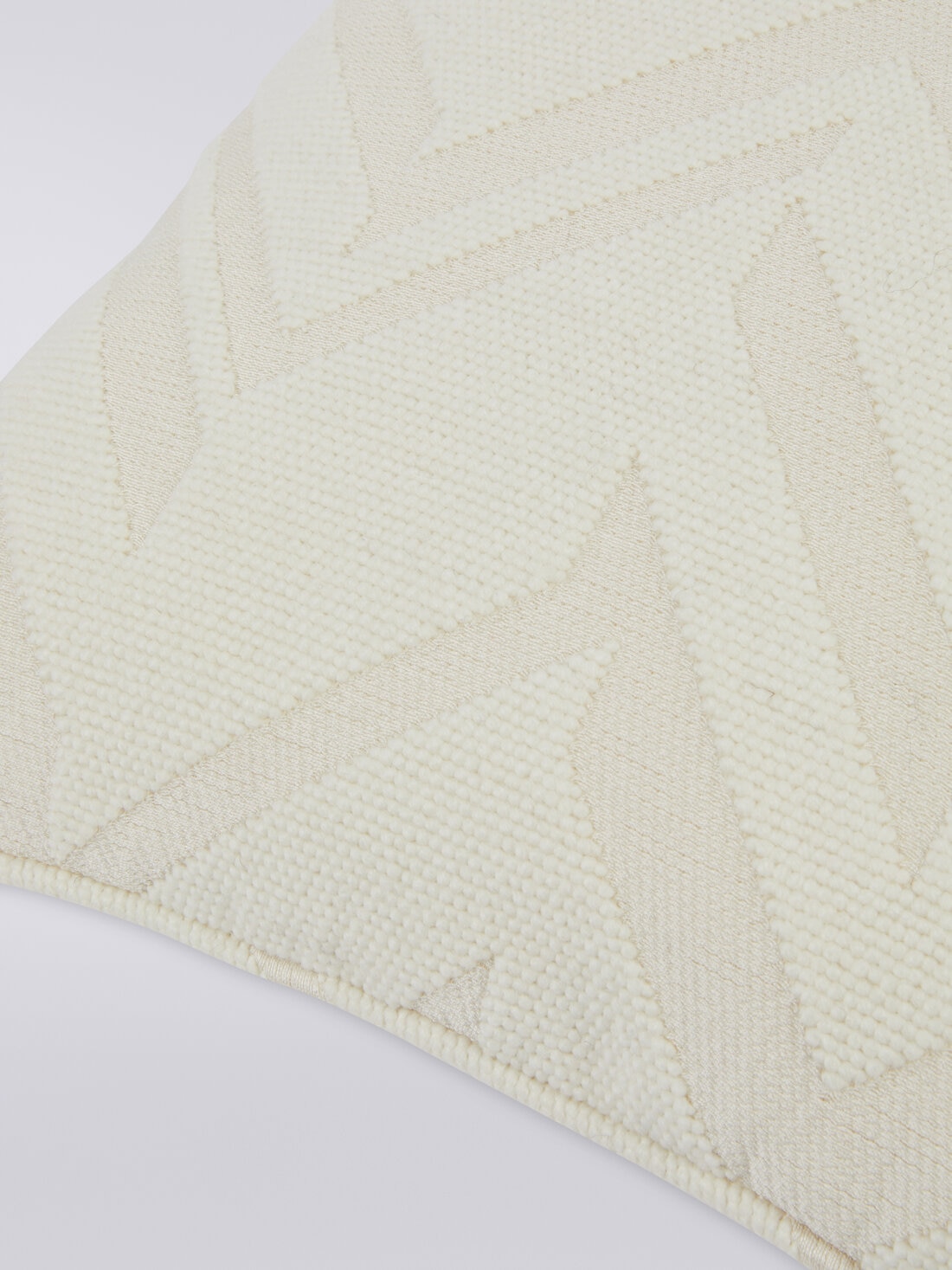 Orme 40x40 cm 3D effect jacquard cushion, White  - 8051575837364 - 2