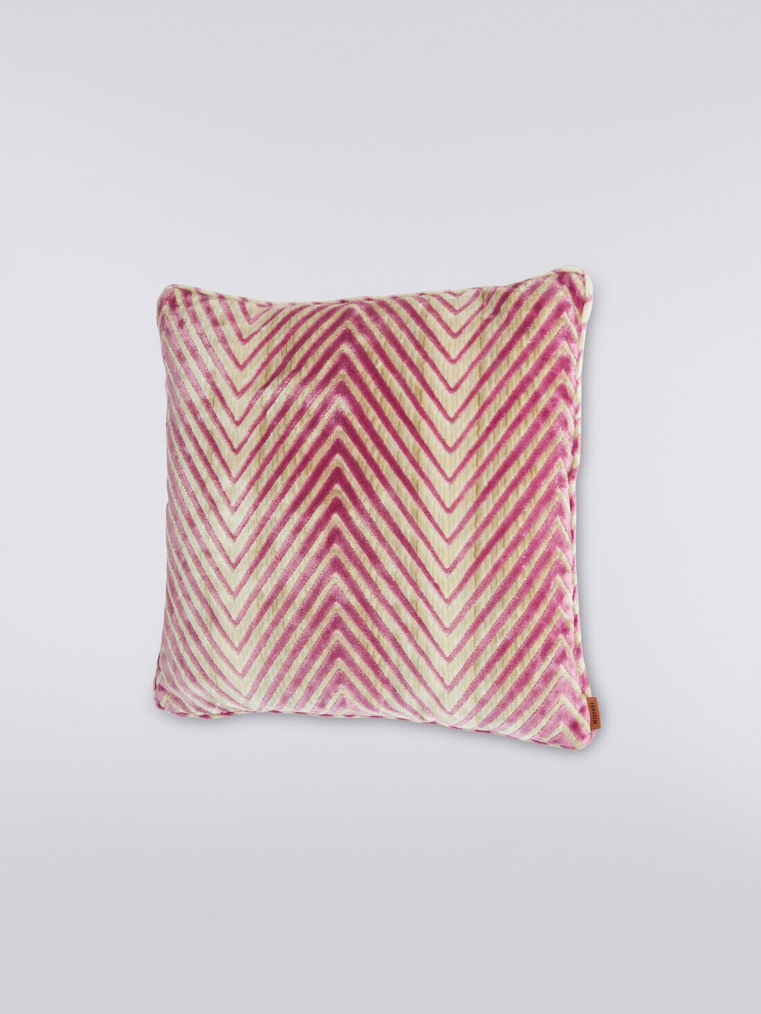 Coussin Ziggy 40x40 cm en viscose zigzag, Multicolore  - 8051575837074 - 1