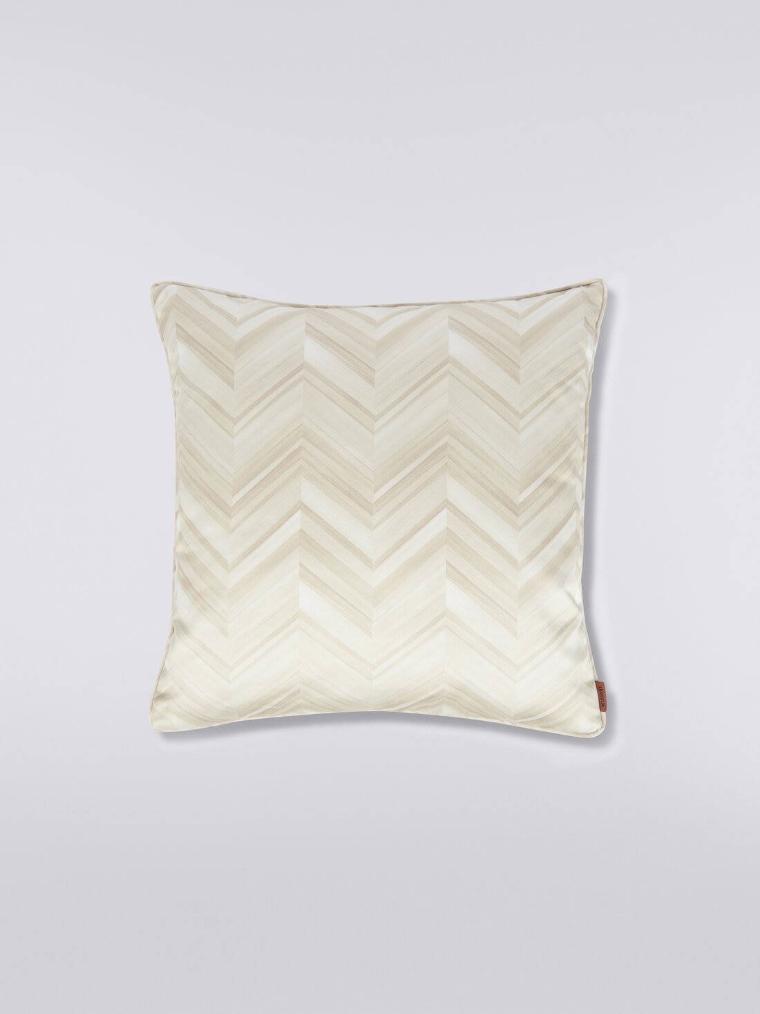 Layers 40x40 cm cotton sateen chevron cushion, White  - 8051575829857 - 0