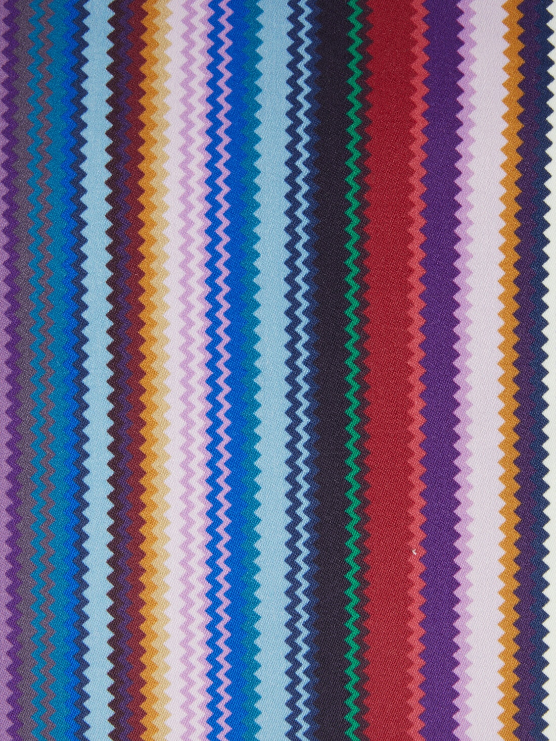Cojín Shangai 40x40 cm en raso de lana zigzag, Azul Oscuro - 8051575837500 - 3