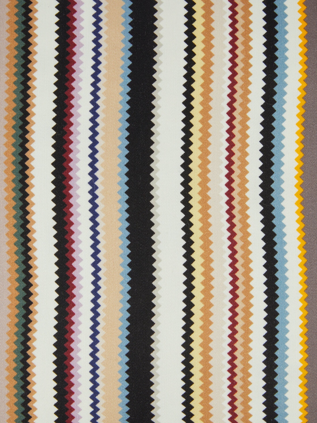 40x40 cm Shangai wool satin cushion with zig zag print, Black    - 8051575837517 - 3