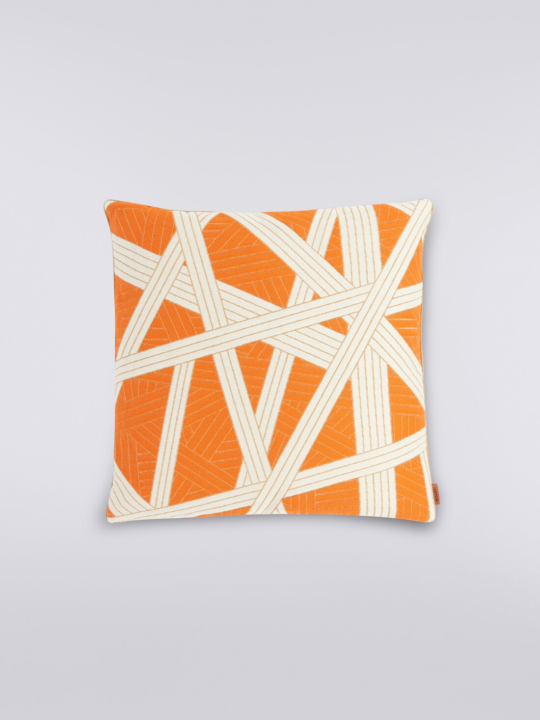 Coussin Nastri 40x40 cm avec surpiqûres, Orange - 8051575830525 - 0