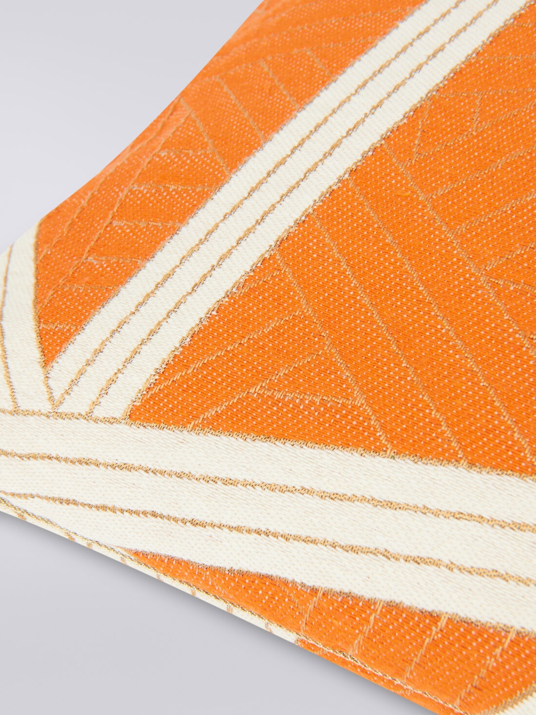 Nastri cushion 40x40 cm with stitching, Orange - 8051575830525 - 2