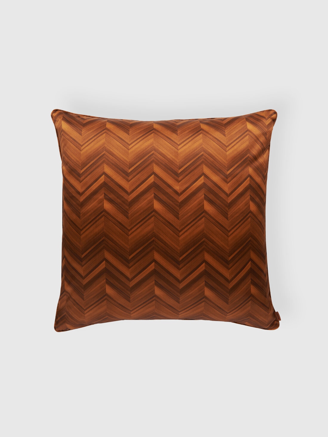 Layers 60x60 cm cotton sateen chevron cushion, Brown - 8051575830679 - 0