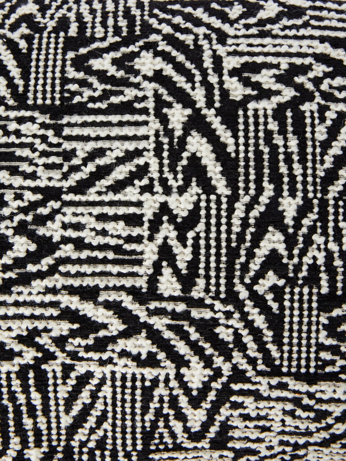 Kissen Noise 30x60 cm mit Bouclé, Schwarz & Weiß - 8051575837784 - 3