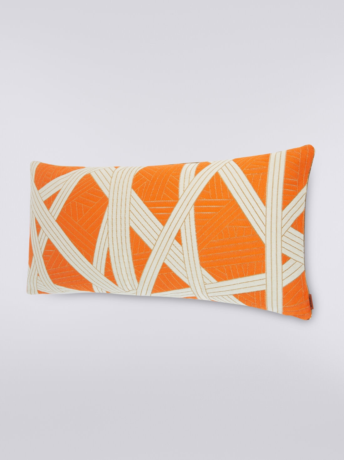 Coussin Nastri 30x60 cm avec surpiqûres, Orange - 8051575830778 - 1