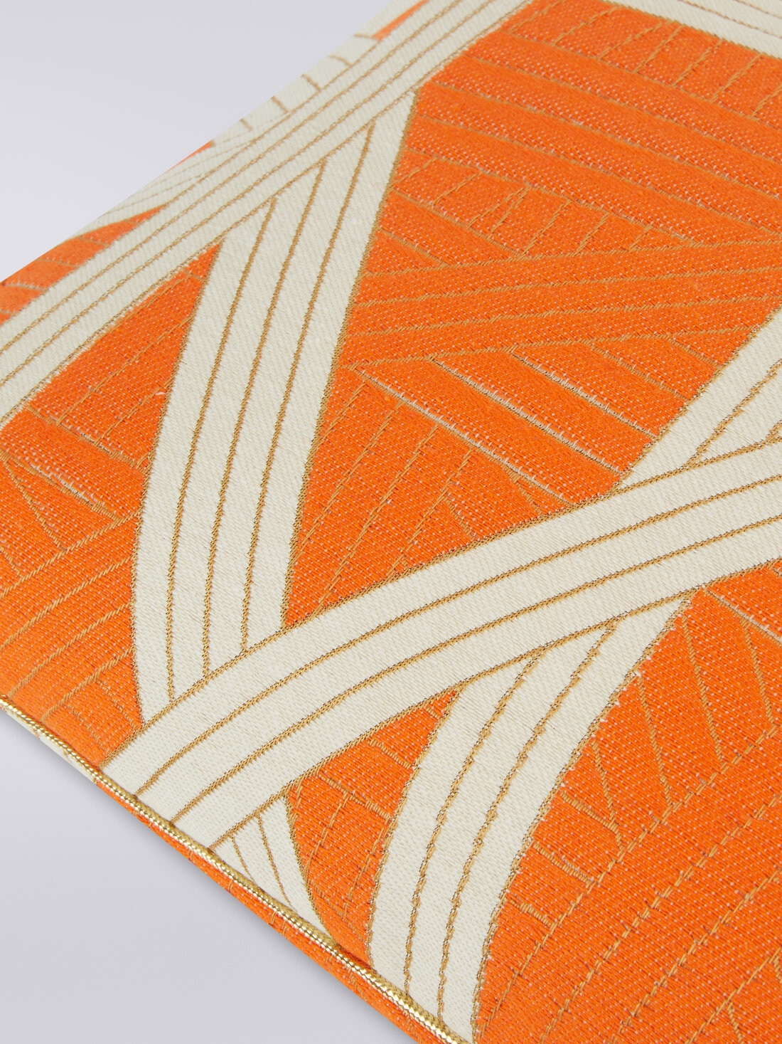 Nastri 30x60 cm cushion with stitching, Orange - 8051575830778 - 2