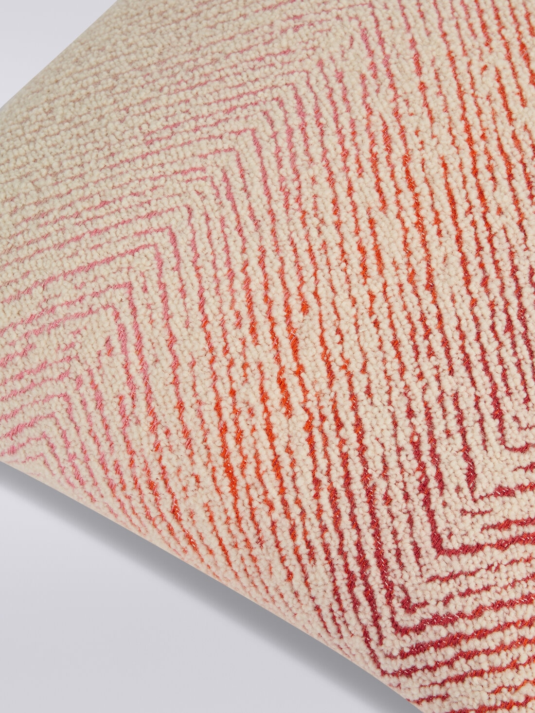 Cojín Brouges 40×40 cm en mezcla de lana y viscosa, Rojo  - 8051575829956 - 2
