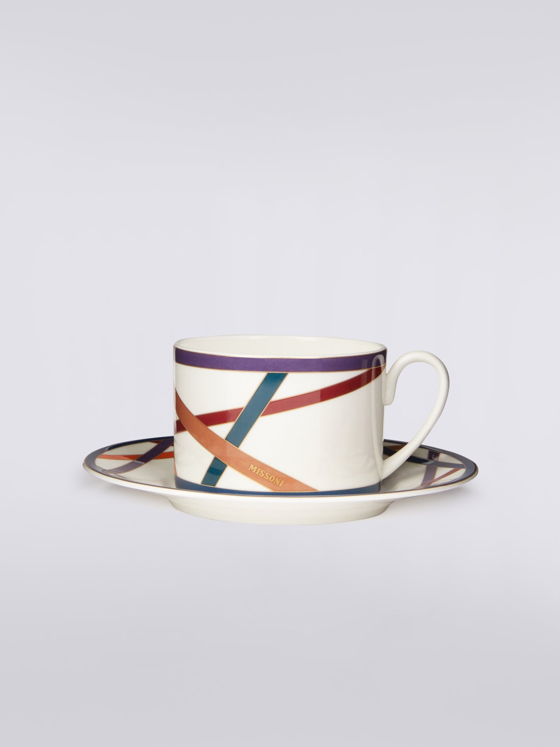 Nastri Set of 2 tea cups & saucers, Multicoloured  - 8051575977572 - 0