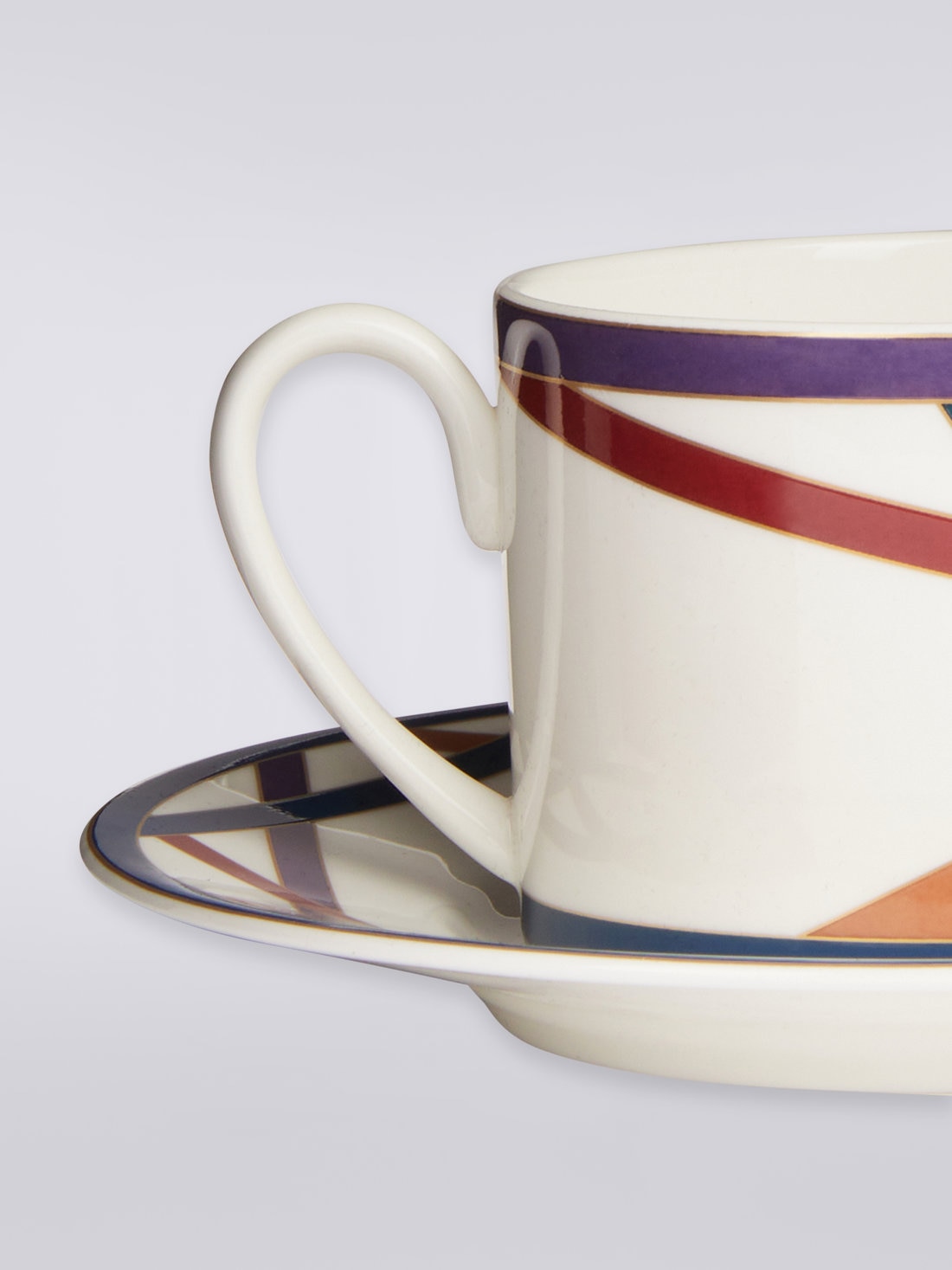 Nastri Set of 6 tea cups & saucers, Multicoloured  - 8051575977640 - 3