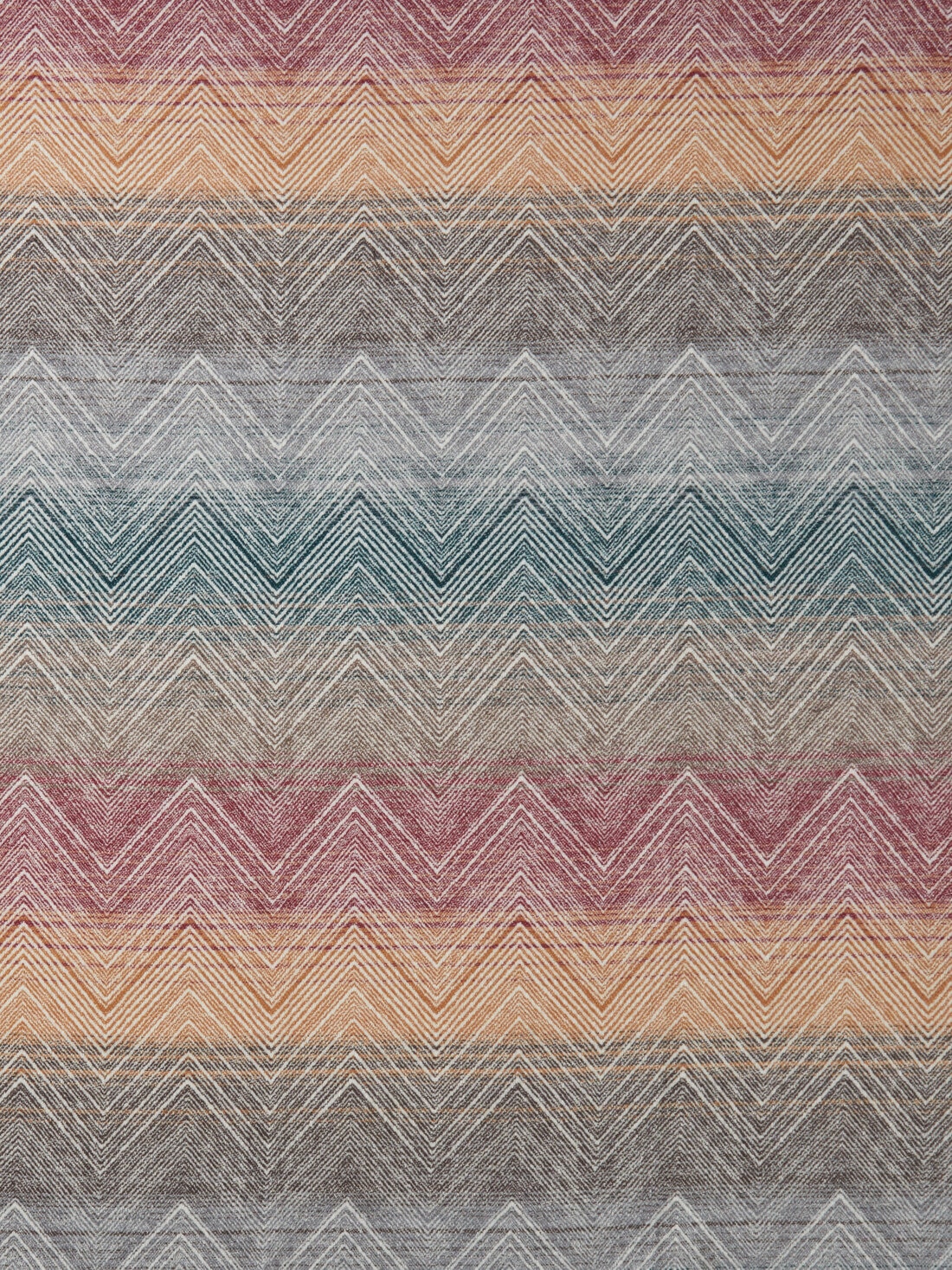 Marea 130x190 cm wool plaid blanket with chevron pattern , Multicoloured  - 8053147134765 - 3