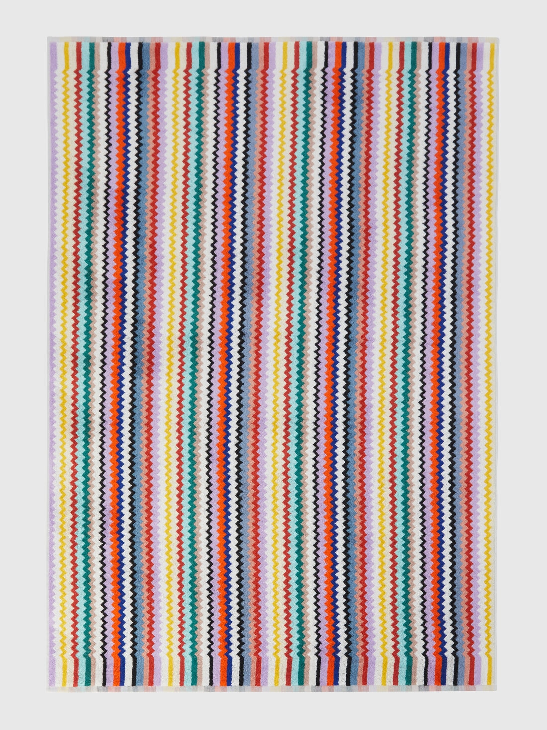 Telo da bagno 150x100 cm Riverbero in spugna di cotone zig zag , Multicolore  - 8053147105307 - 1