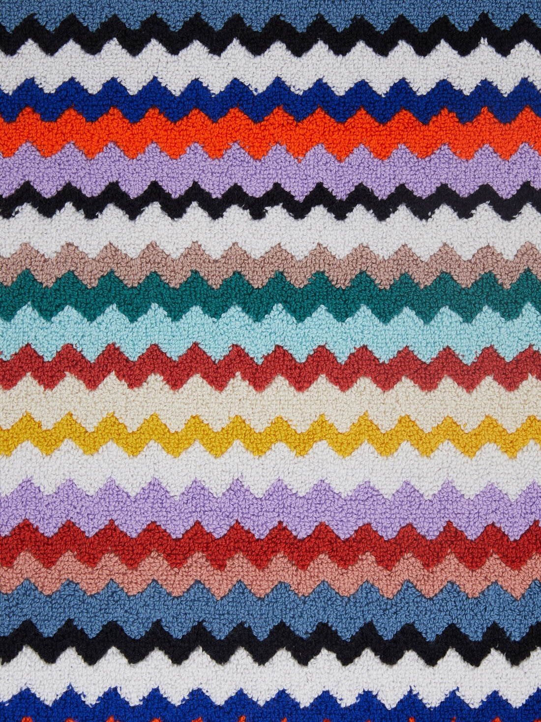 Tappetino da bagno Riverbero 60x90 cm in cotone zig zag, Multicolore  - 8053147143163 - 3