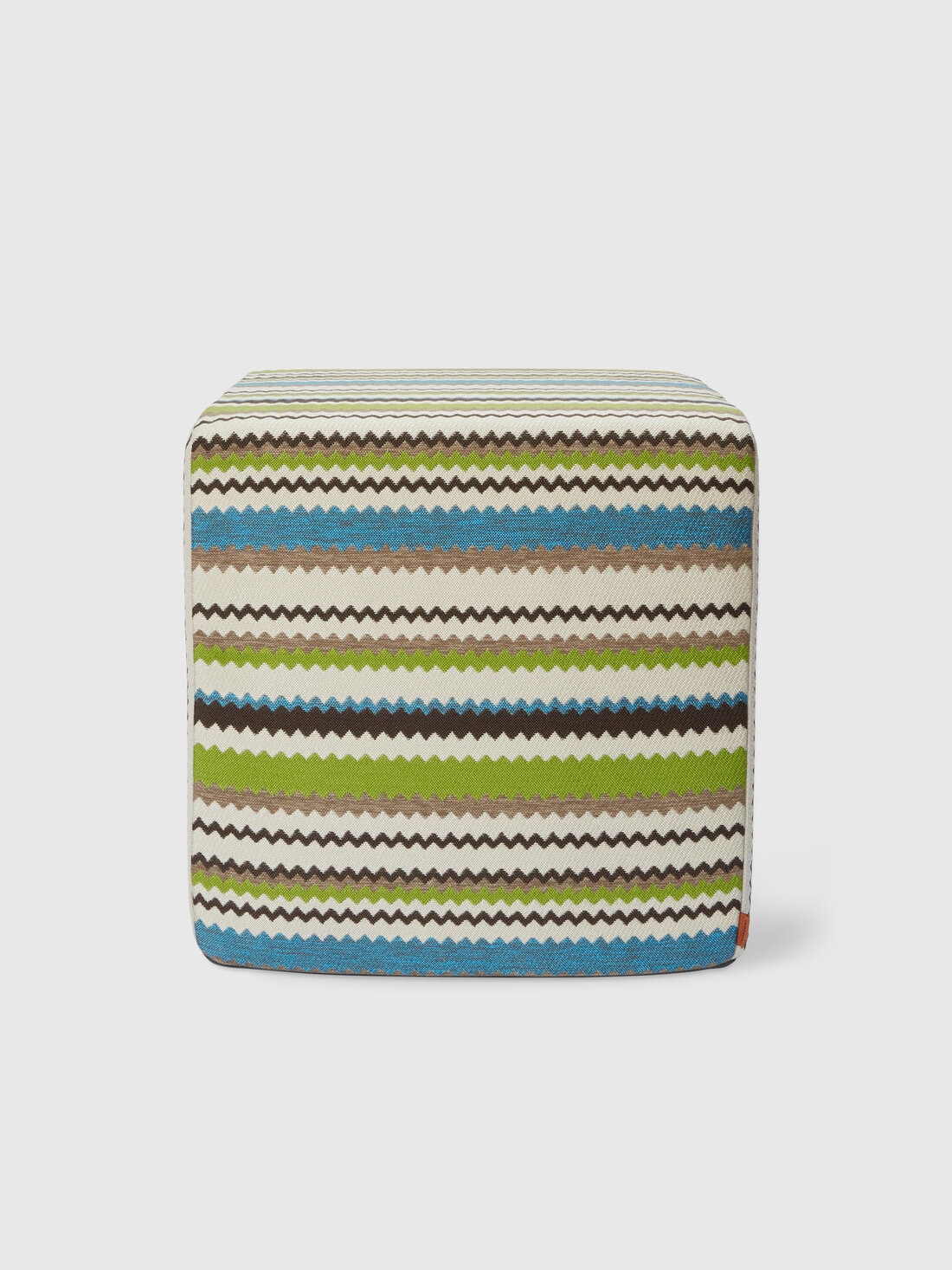 Missoni Pouf da esterno cubico Cancun chevron 40x40x40 cm