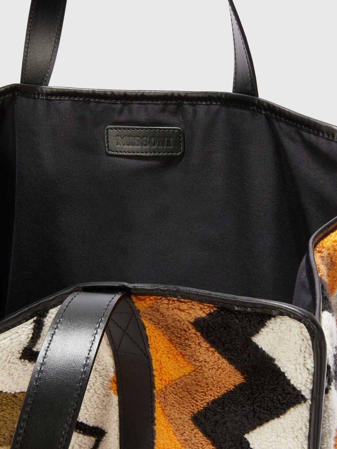 Murrina Home Bag 40x40 cm aus 100% Baumwolle mit Chevron-Muster, Mehrfarbig  - 8053147552576 - 2