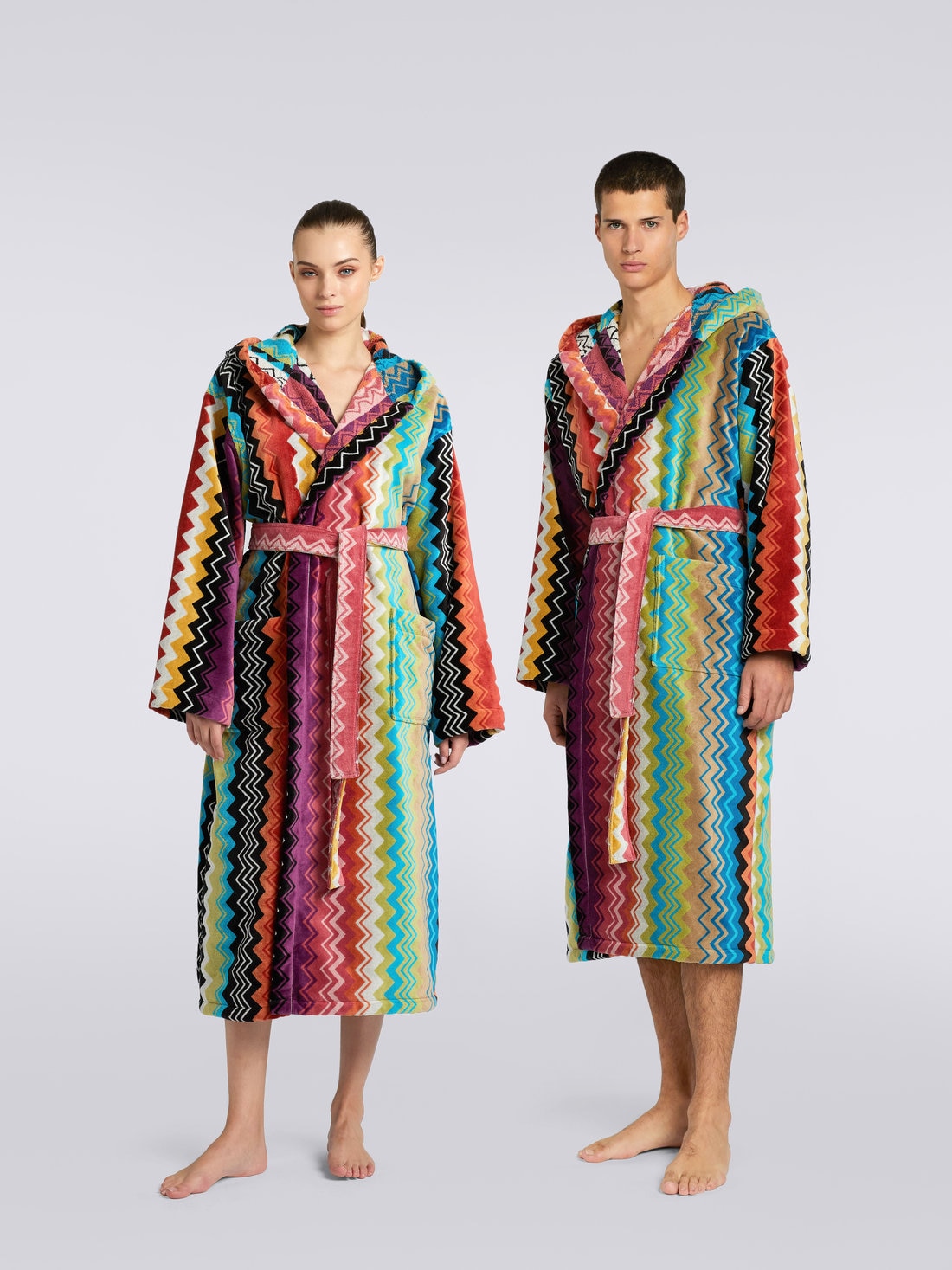 Giacomo Hooded Bathrobe Multicoloured | Missoni