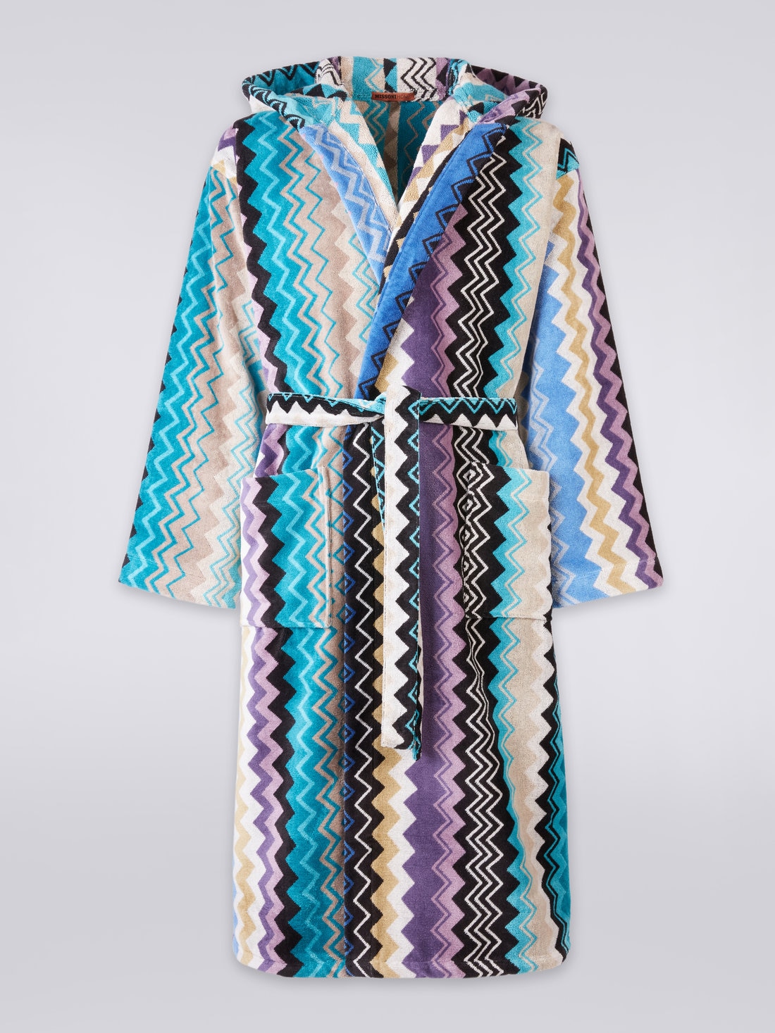 Giacomo Hooded Bathrobe Multicoloured