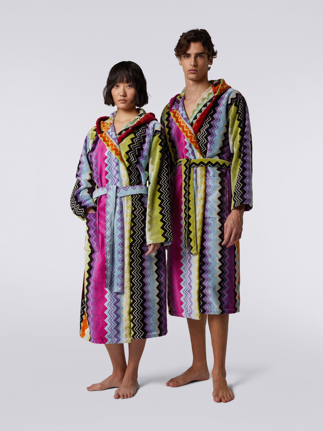 MISSONI *GIACOMO* ACCAPPATOIO SPUGNA UOMO/DONNA CON CAPPUCCIO VAR