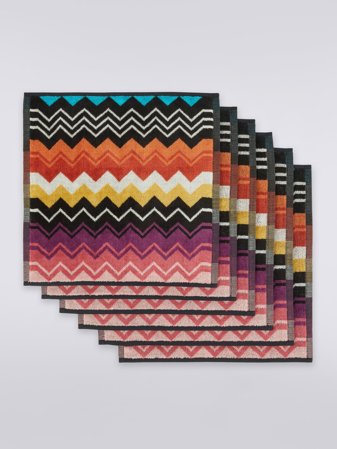 Giacomo Face Towel 30X30 6 Pieces, Multicoloured  - 8051275609742 - 1