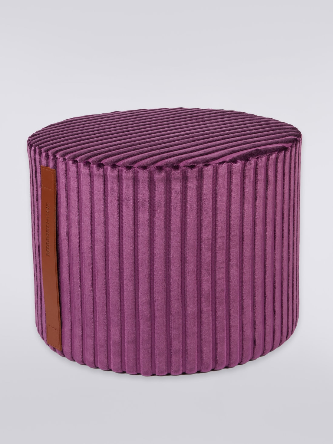 Coomba Pouf Cylindrique 40X30, Violet  - 8033050076673 - 0