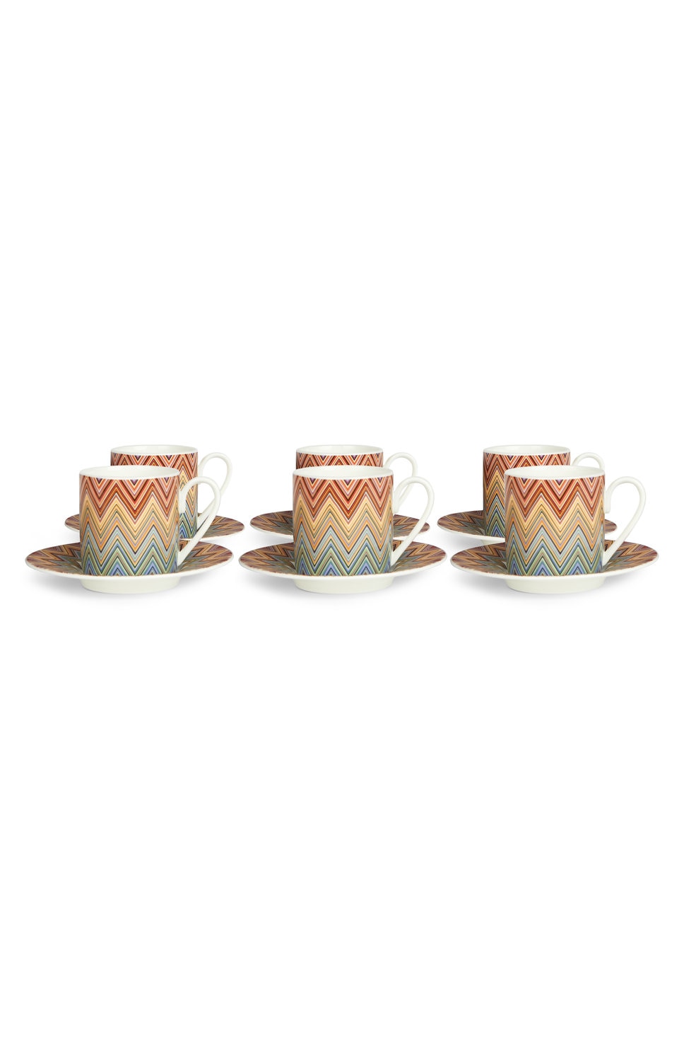 Jarris Set of 6 coffee cups & saucers, Red  - 8051575779077 - 2