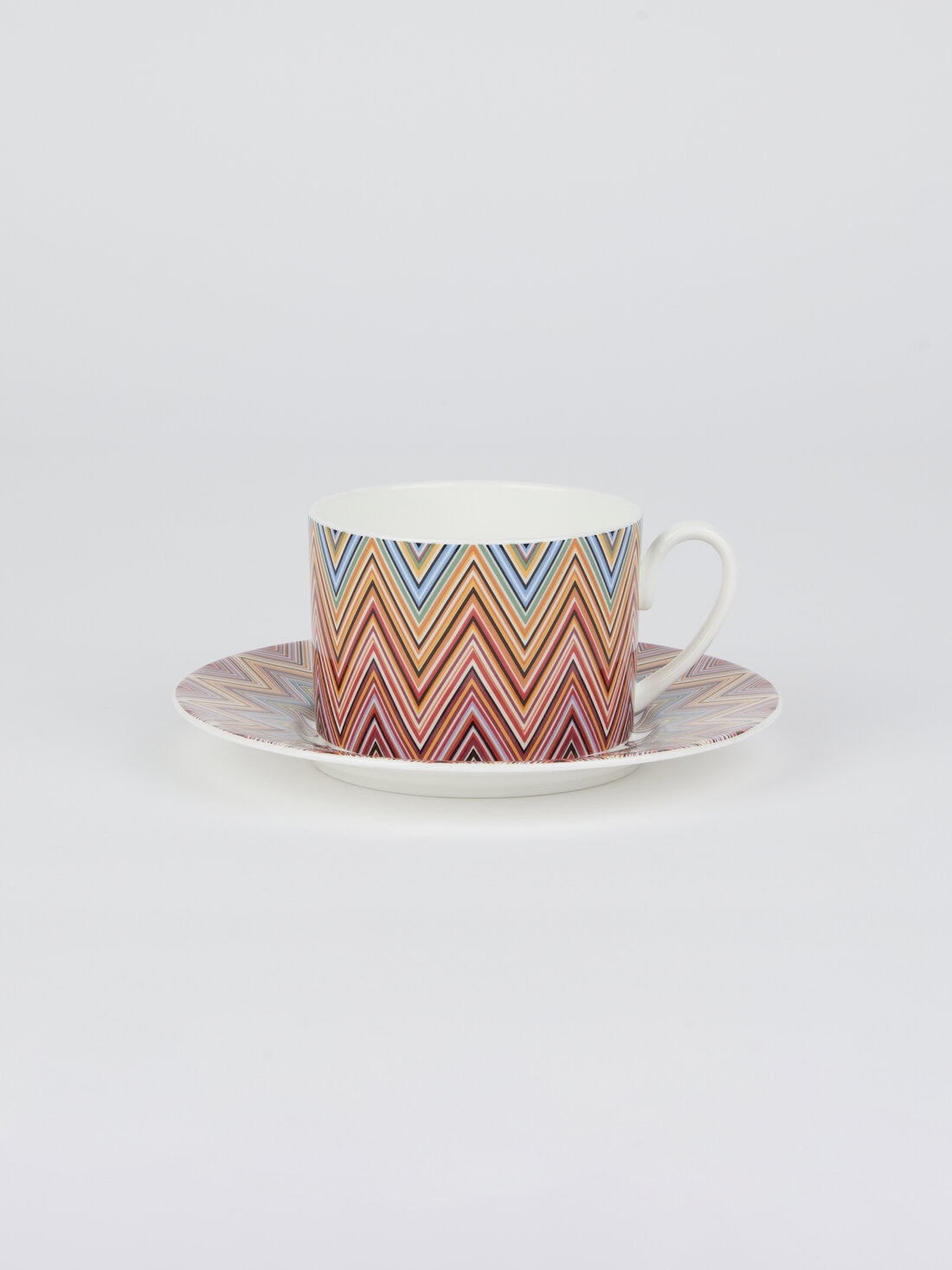 Zigzag Jarris Set of 2 tea cups & saucers, Red  - 8051575900419 - 0