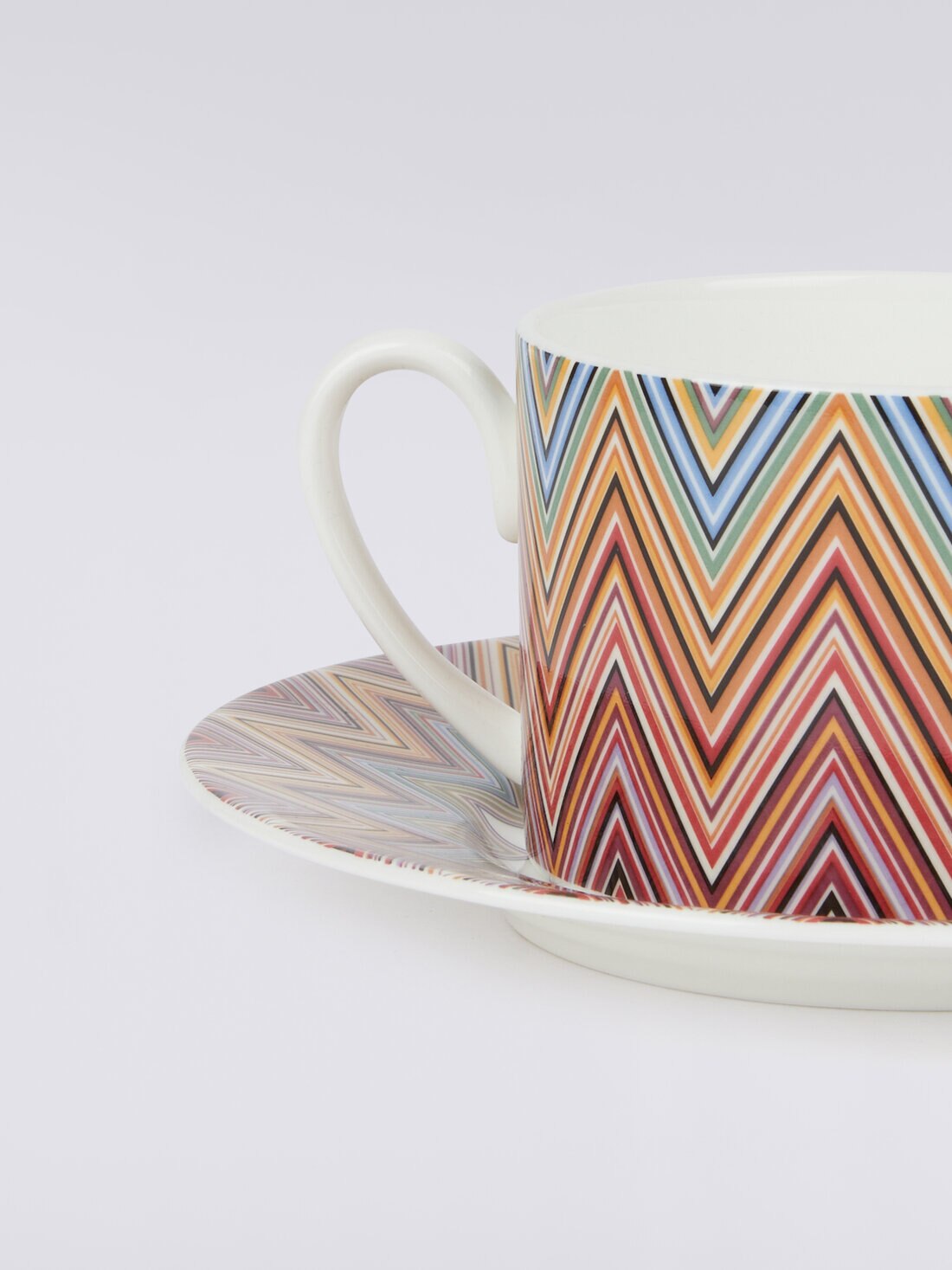Zigzag Jarris Set of 2 tea cups & saucers, Red  - 8051575900419 - 1