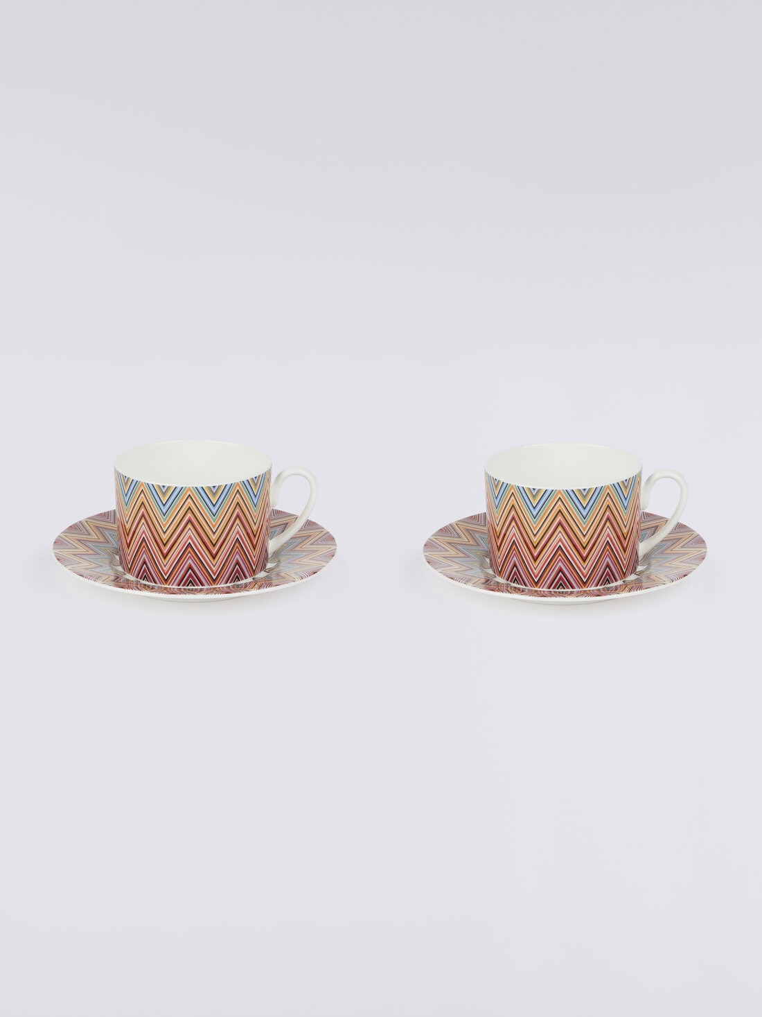 Zigzag Jarris Set of 2 tea cups & saucers, Red  - 8051575900419 - 2