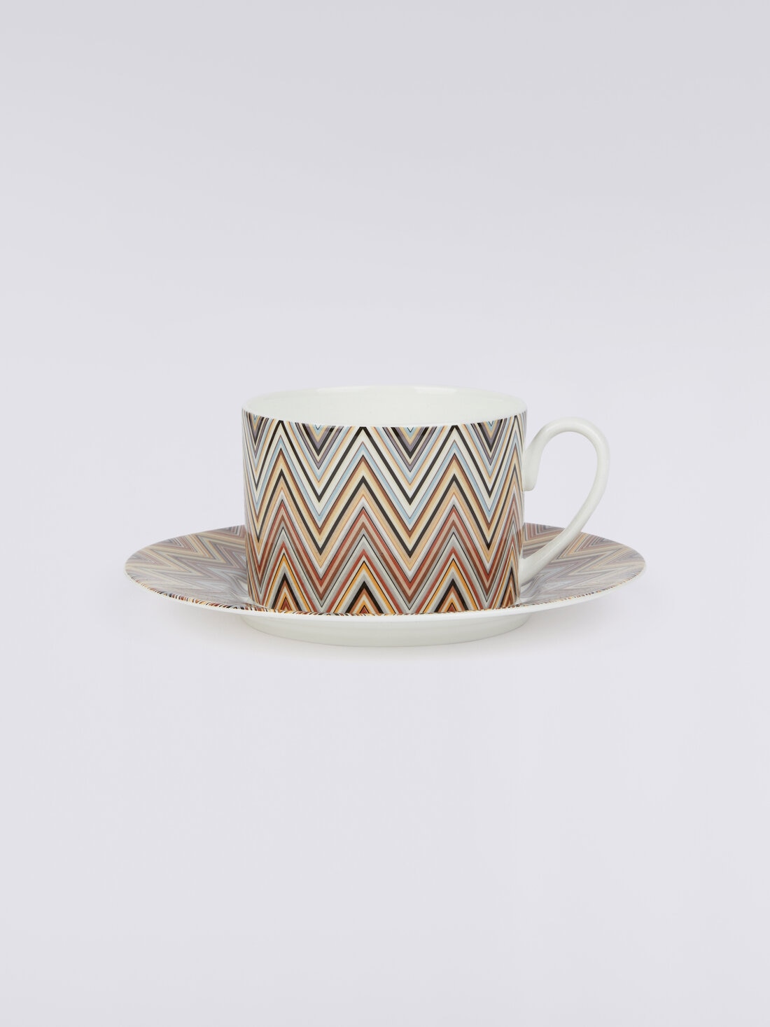 Zigzag Jarris Set of 6 tea cups & saucers, White  - 8051575900426 - 0