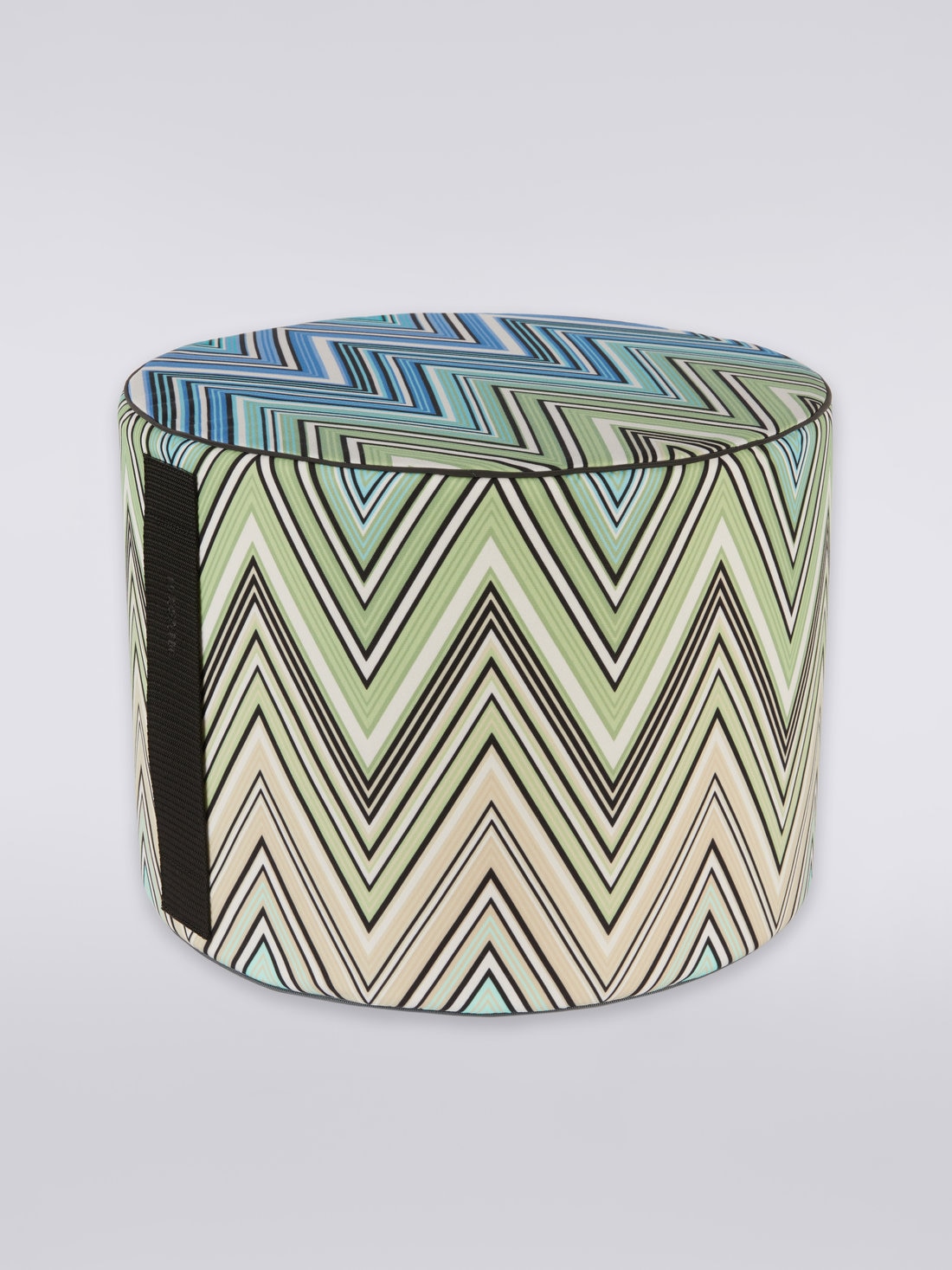 Kew_Outdoor Cylinder Pouf 40X30, Blue - 8051275213611 - 0