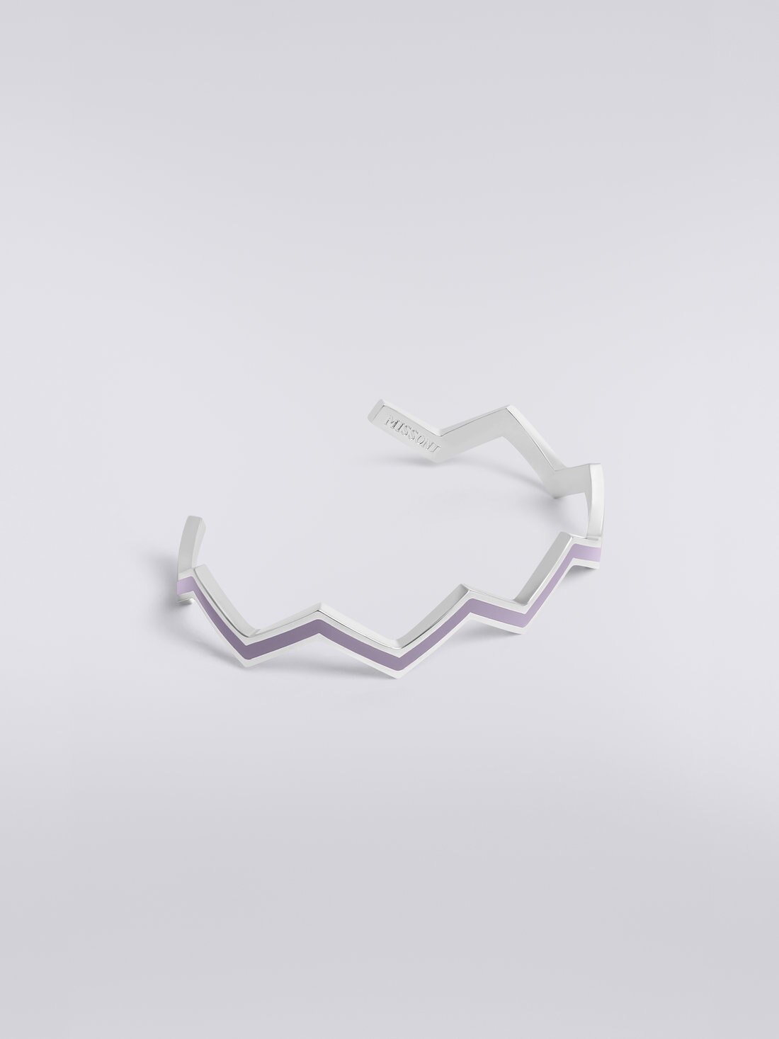 Enamelled brass bracelet, Purple  - 8051575805479 - 1