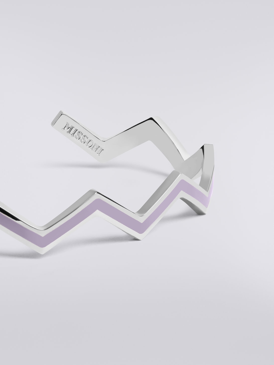 Enamelled brass bracelet, Purple  - 8051575805479 - 2
