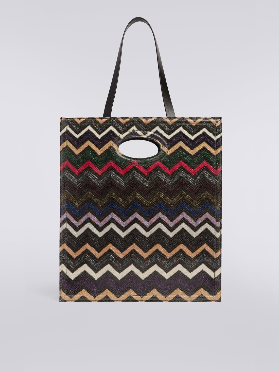 Zigzag lamé viscose bag, Multicoloured  - 8051575804274 - 2