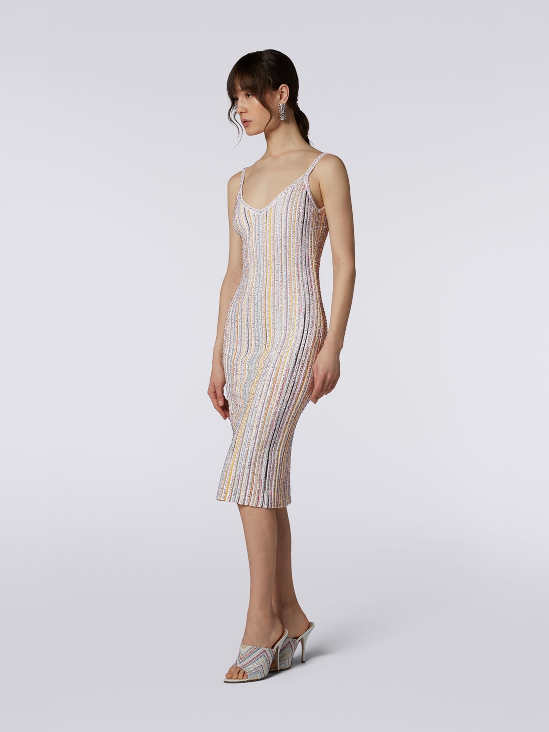 Missoni striped silk dress - Yellow