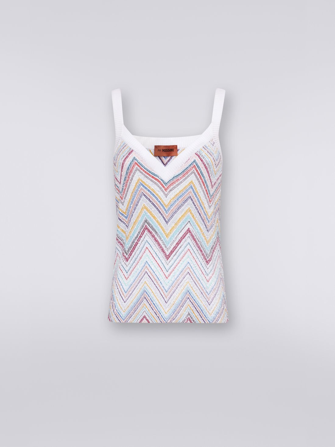 Camiseta interior a espigas con lentejuelas, Multicolor  - DS23SK1HBC002USM8LU - 0