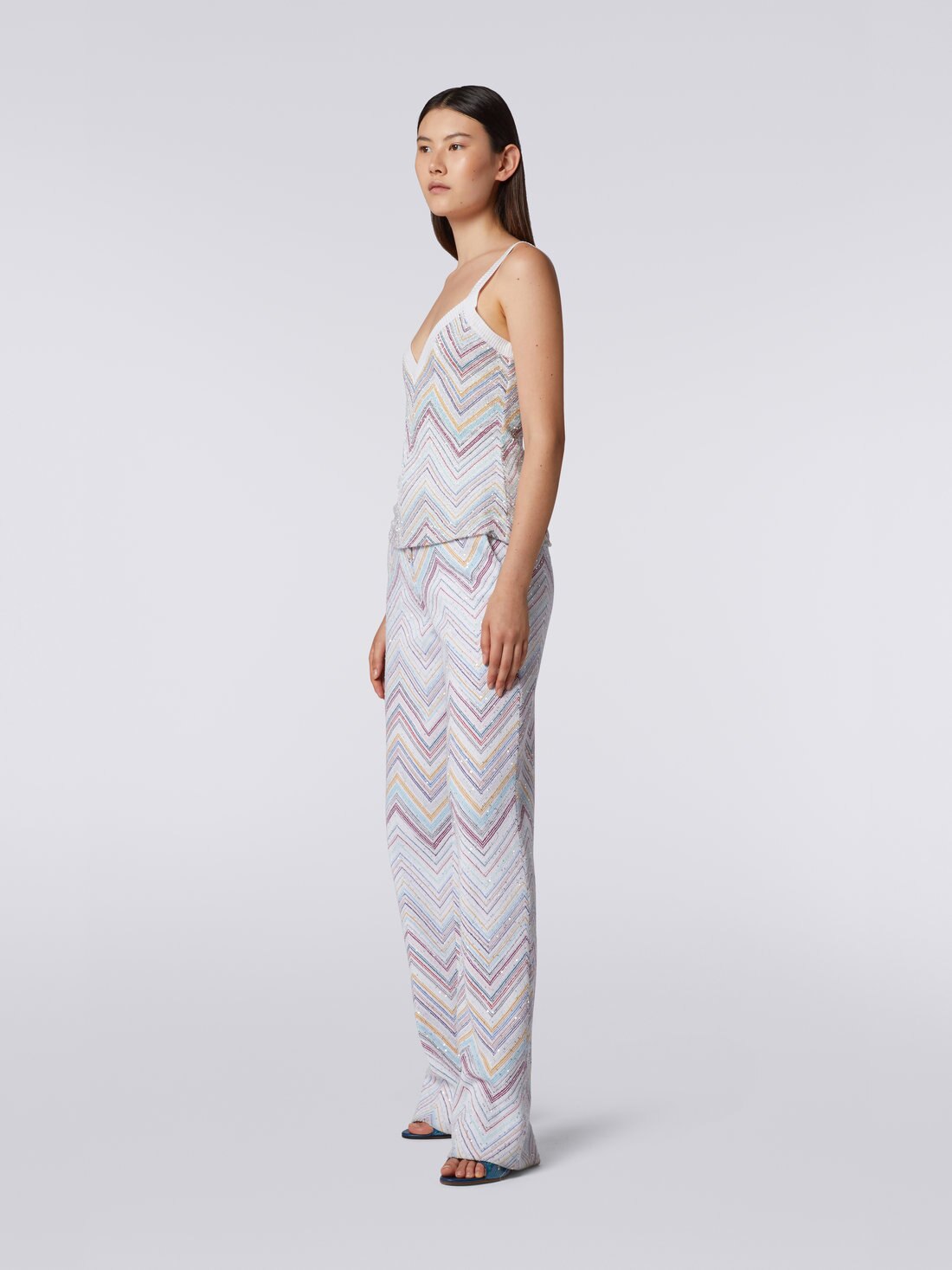 Camiseta interior a espigas con lentejuelas, Multicolor  - DS23SK1HBC002USM8LU - 2